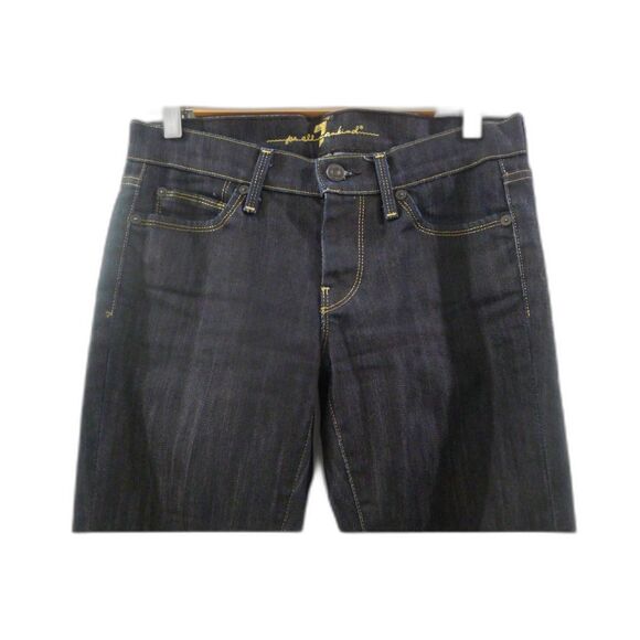 7 For All Mankind Dark Wash Straight Leg Gold Digger Jean - 26 - Picture 3 of 7